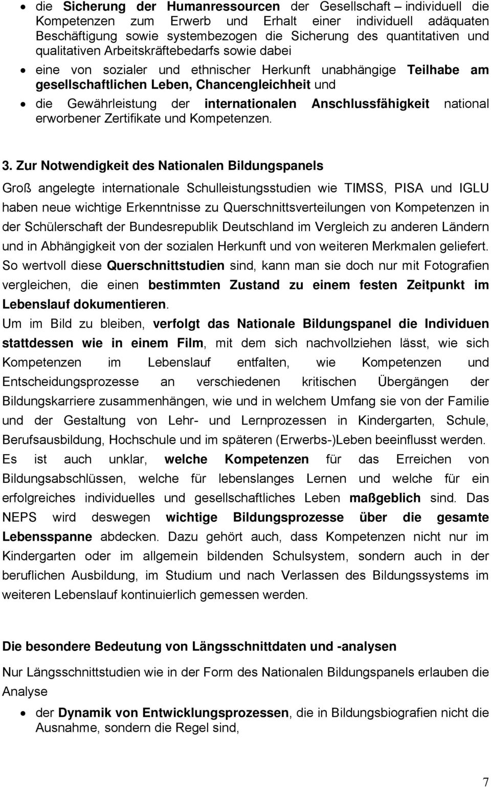 Anschlussfähigkeit national erworbener Zertifikate und Kompetenzen. 3.