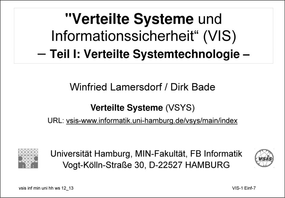 vsis-www.informatik.uni-hamburg.