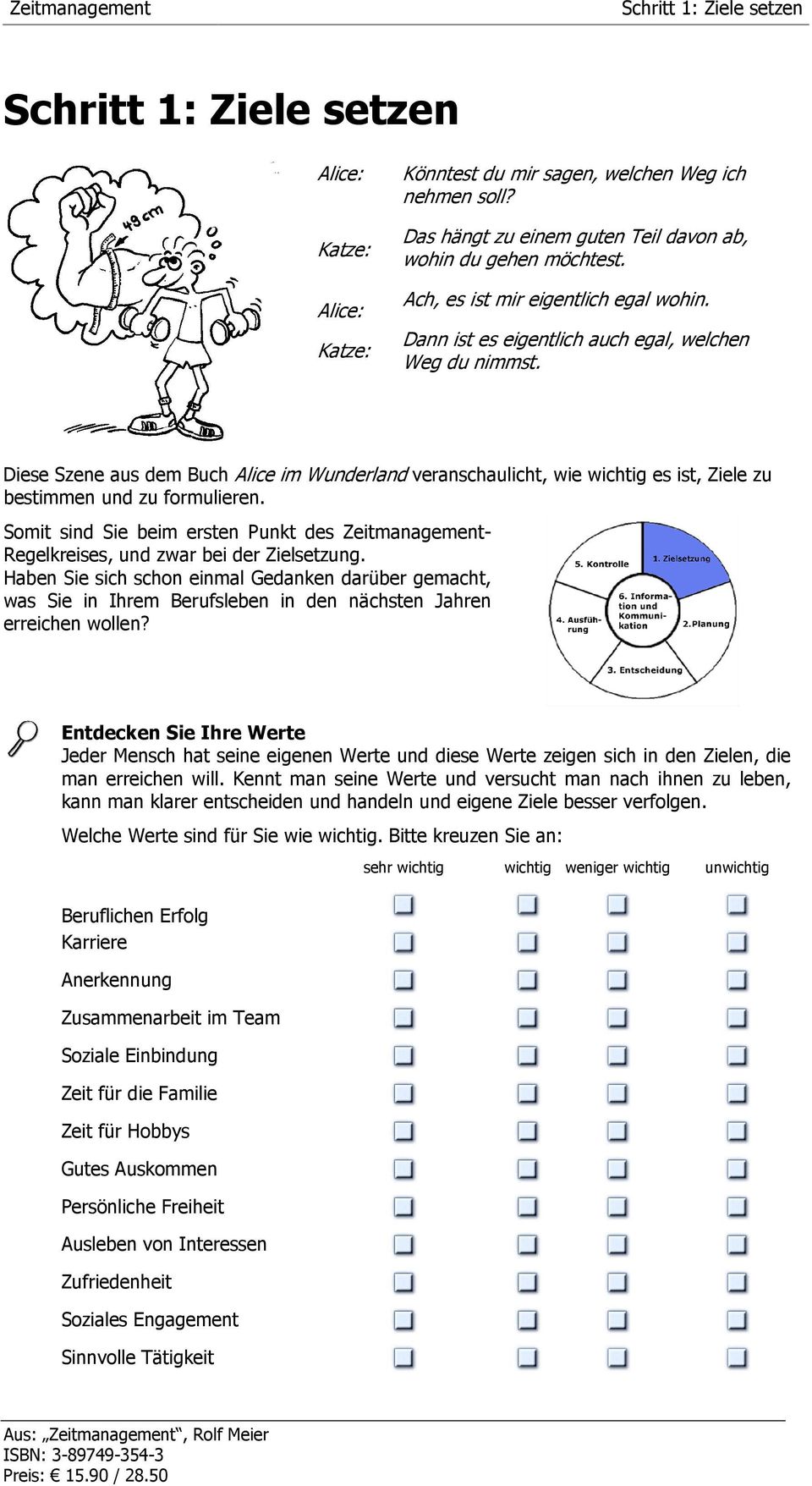 Diese Szene aus dem Buch Alice im Wunderland veranschaulicht, wie wichtig es ist, Ziele zu bestimmen und zu formulieren.