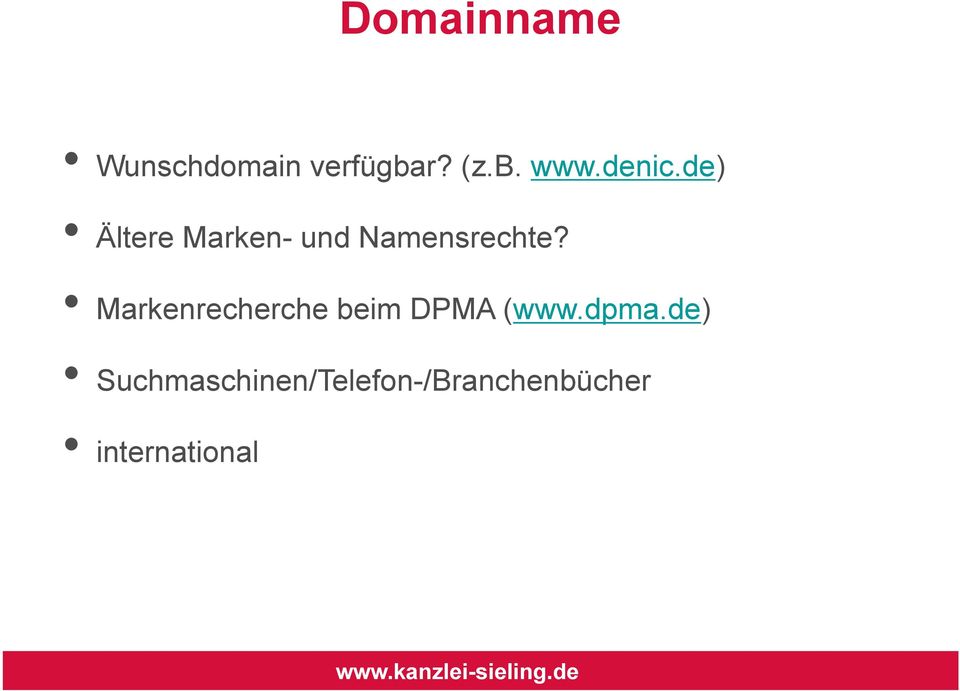 Markenrecherche beim DPMA (www.dpma.