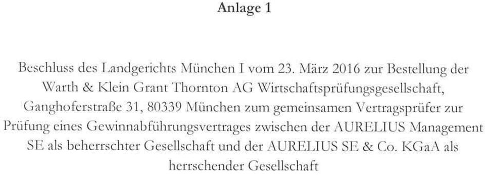 Ganghoferstraße 31, 80339 München ZW11 gemeinsamen Vertragsprüfer zur Prüfung eines