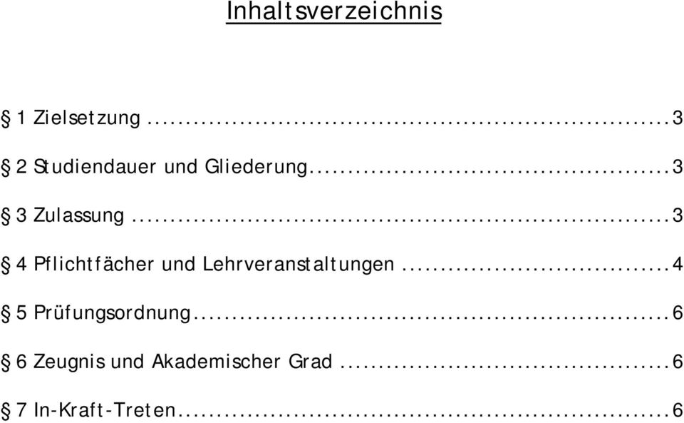 ..3 4 Pflichtfächer und Lehrveranstaltungen.