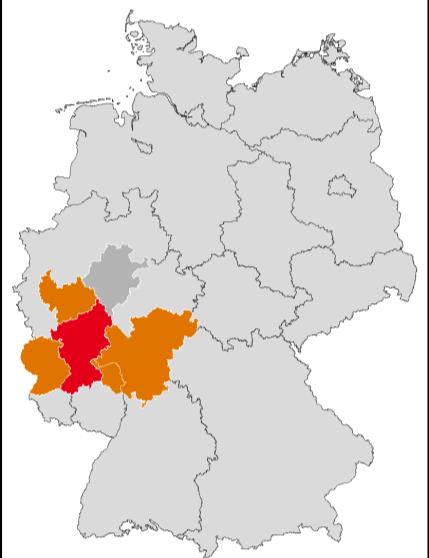 Die Mittelrhein ist eng verflochten mit wirtschaftsstarken Nachbarregionen (u.a. Köln-Bonn, Rhein-Main) Rheinland/ Köln-Bonn Einwohner: 3,5 Mio.