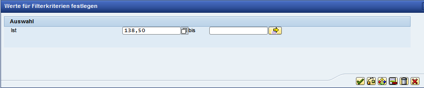 3.4 Filter setzen - Individuell SAP Portal Mithilfe der Filterfunktion kann konkret nach bestimmten Angaben (Bezeichnungen oder Werte) gesucht werden bzw.
