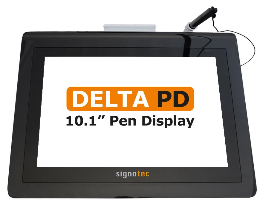 signotec Pad Delta PD 10,1 LCD Colour Pen Display Beschreibung und Datenblatt für die