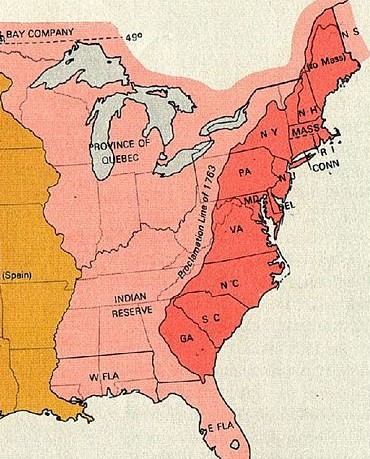 Begonnen hatte das System der Sklaverei in den Kolonien Virginia, Maryland und North Carolina auf Grund des milden Klimas und des fruchtbaren Landes (siehe Karte).