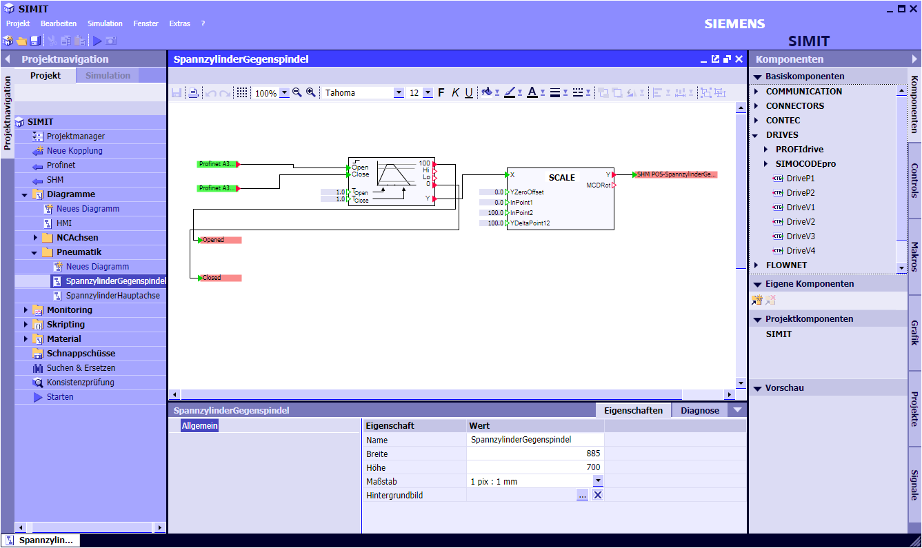 Frühe vollständige Simulation MCD basiert auf dem 3D-CAD-System NX von Siemens PLM und erlaubt eine schnelle und effiziente Kinematisierung der Konstruktionsdaten in Verbindung mit einer absolut