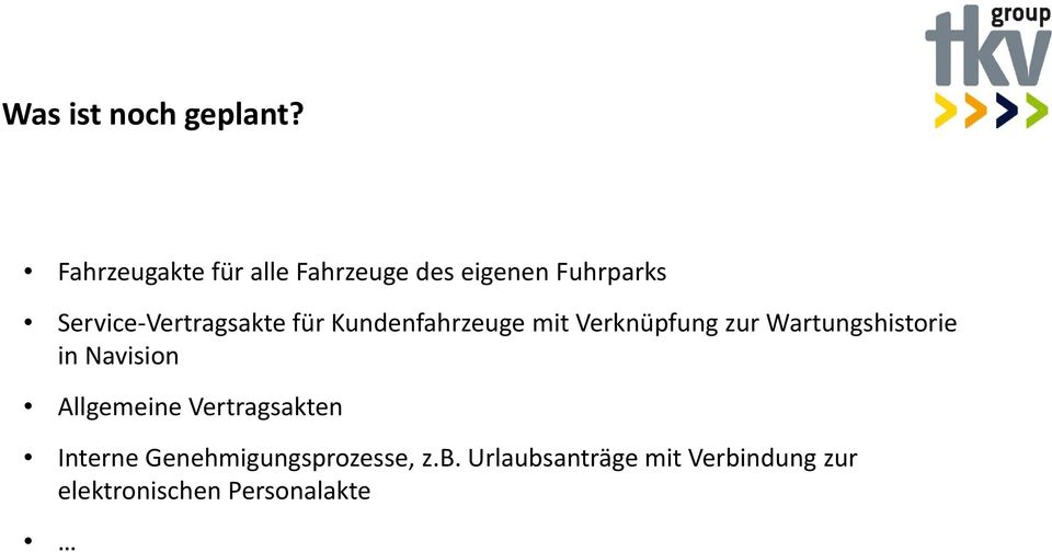 Vertragsakte für Kundenfahrzeuge mit Verknüpfung zur Wartungshistorie