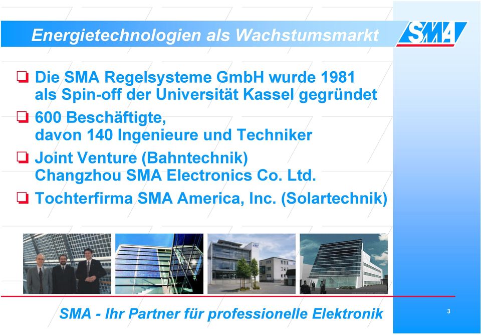Venture (Bahntechnik) Changzhou SMA Electronics Co. Ltd.