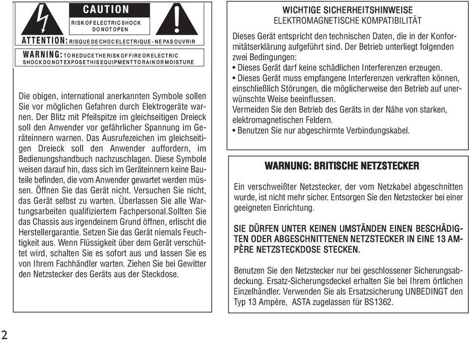 Das Ausrufezeichen im gleichseitigen Dreieck soll den Anwender auffordern, im Bedienungshandbuch nachzuschlagen.