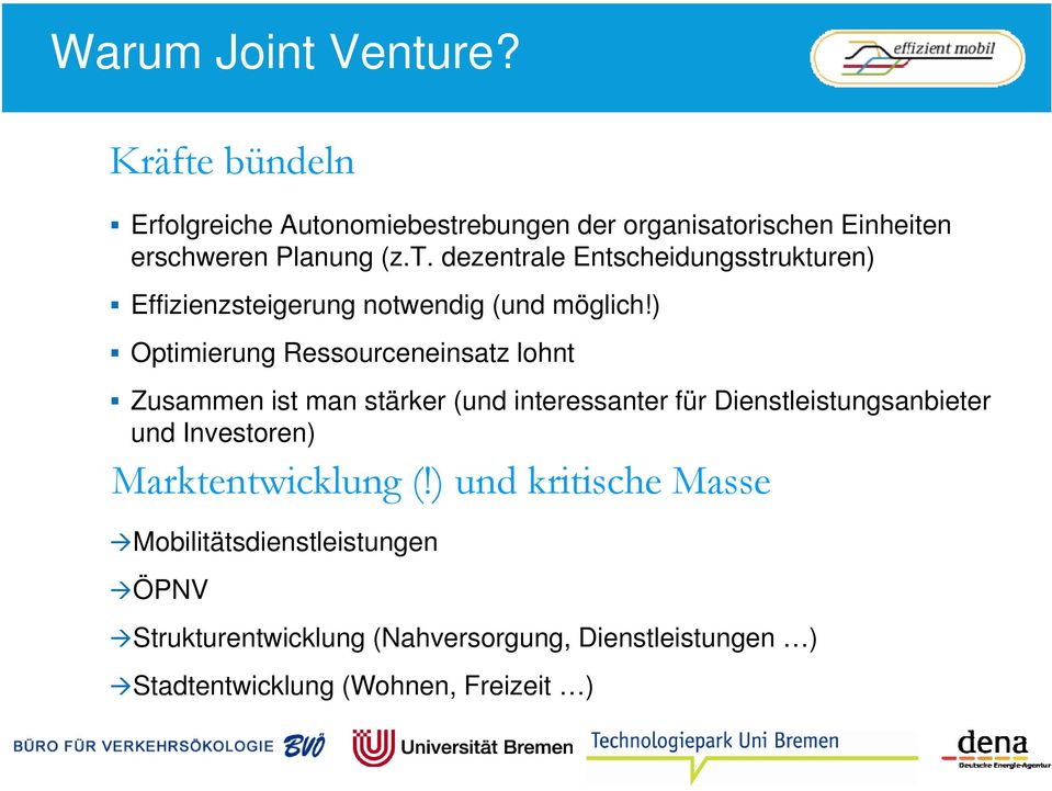 Investoren) Marktentwicklung (!