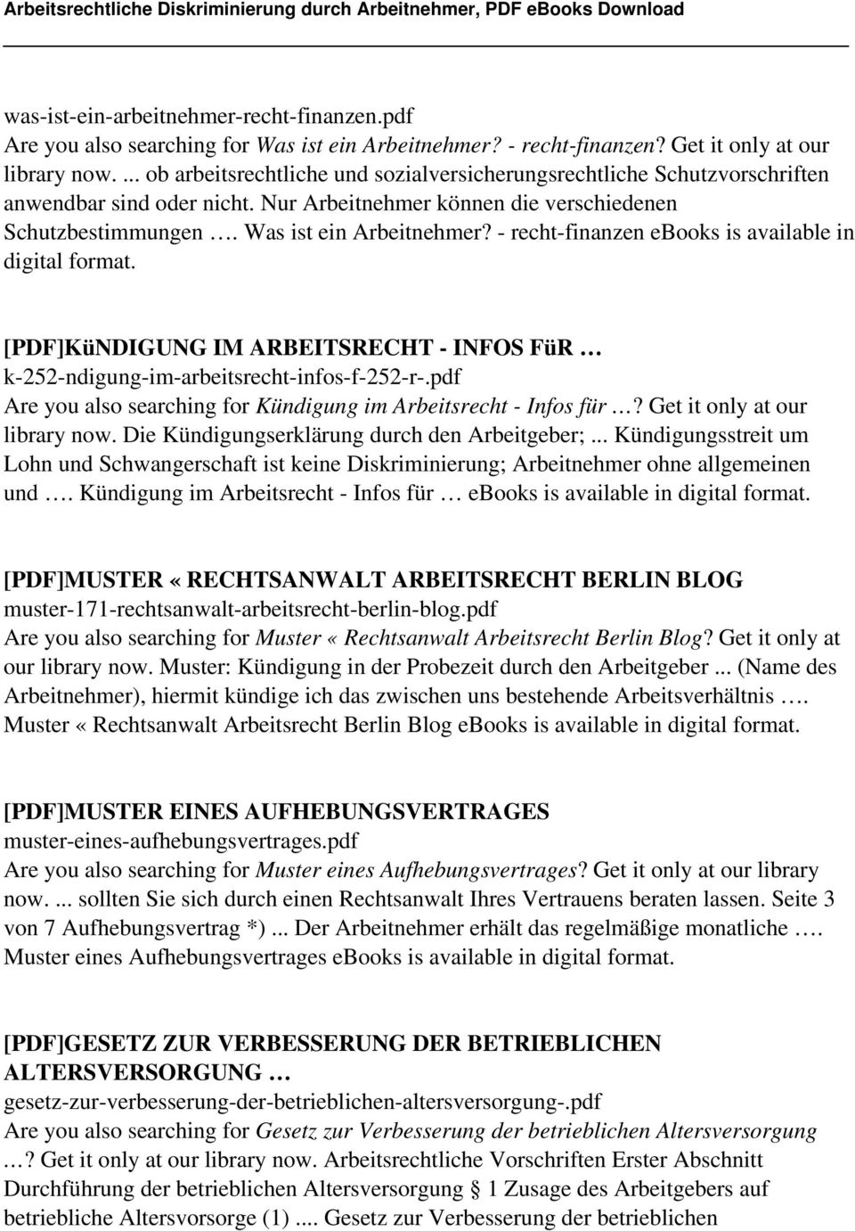 - recht-finanzen ebooks is available in digital format. [PDF]KüNDIGUNG IM ARBEITSRECHT - INFOS FüR k-252-ndigung-im-arbeitsrecht-infos-f-252-r-.
