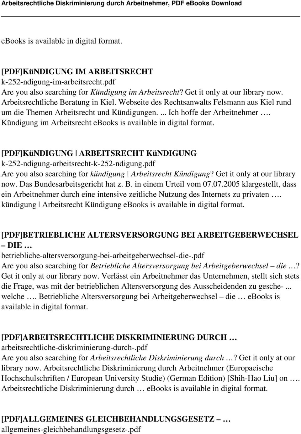 Kündigung im Arbeitsrecht ebooks is available in digital format. [PDF]KüNDIGUNG ARBEITSRECHT KüNDIGUNG k-252-ndigung-arbeitsrecht-k-252-ndigung.