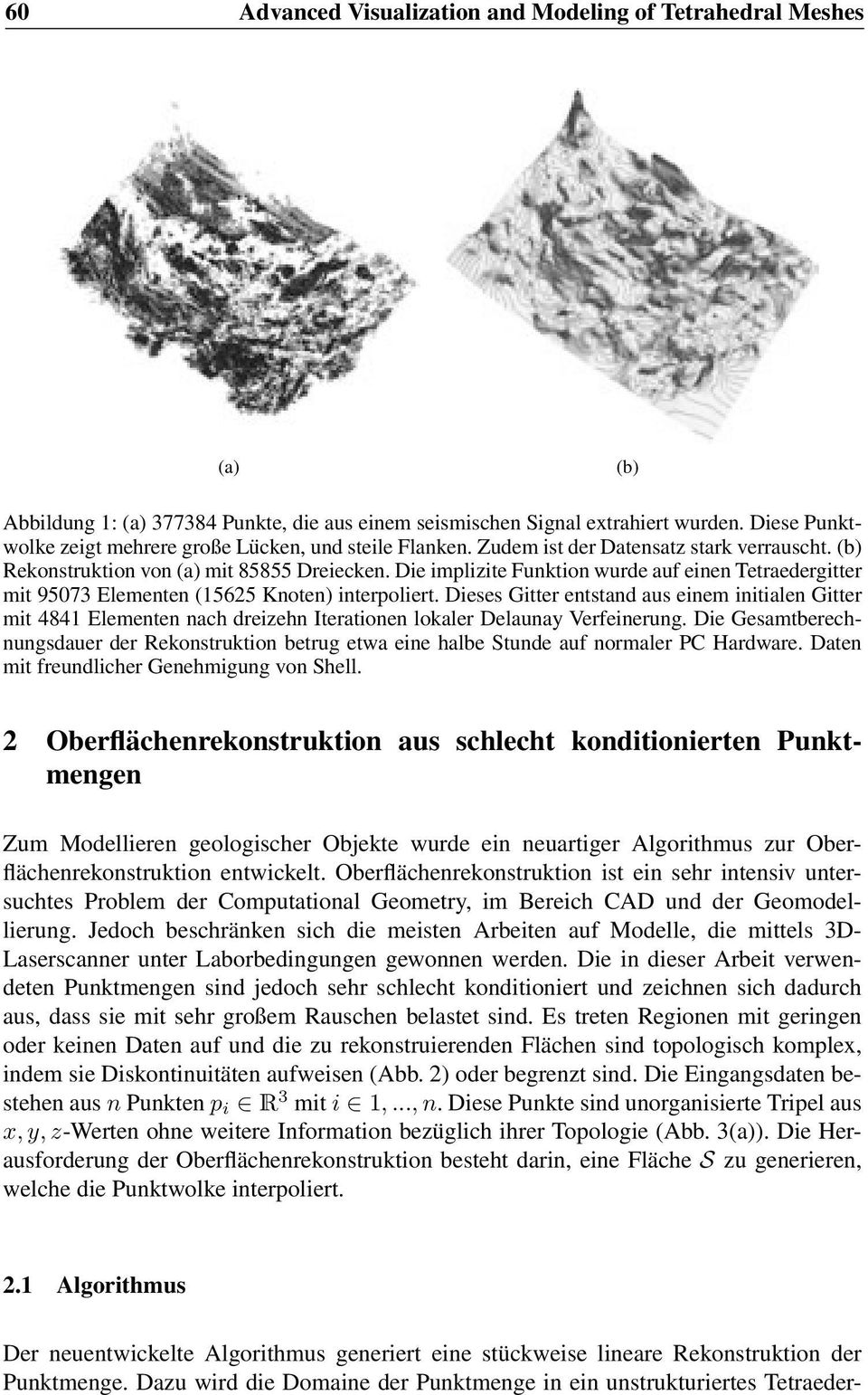 Die implizite Funktion wurde auf einen Tetraedergitter mit 95073 Elementen (15625 Knoten) interpoliert.