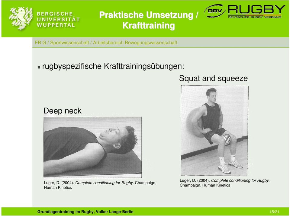 (2004). Complete conditioning for Rugby.