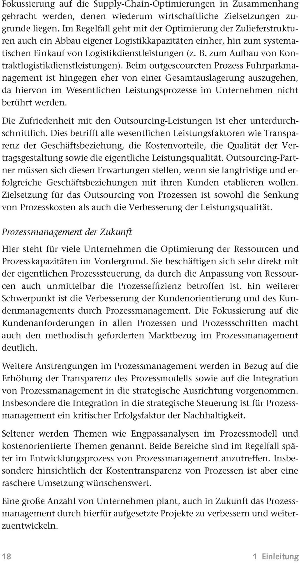 zum Aufbau von Kontraktlogistikdienstleistungen).