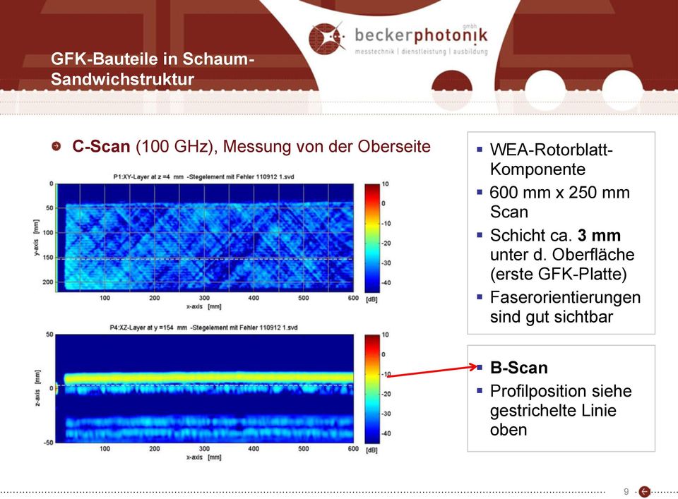 Schicht ca. 3 mm unter d.