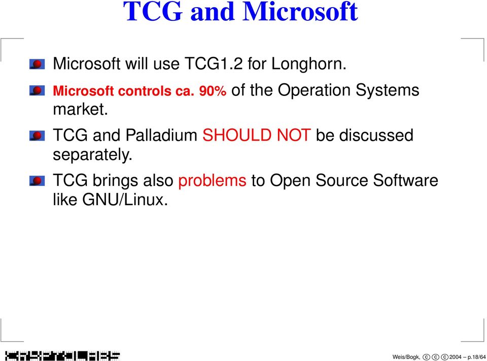 TCG and Palladium SHOULD NOT be discussed separately.