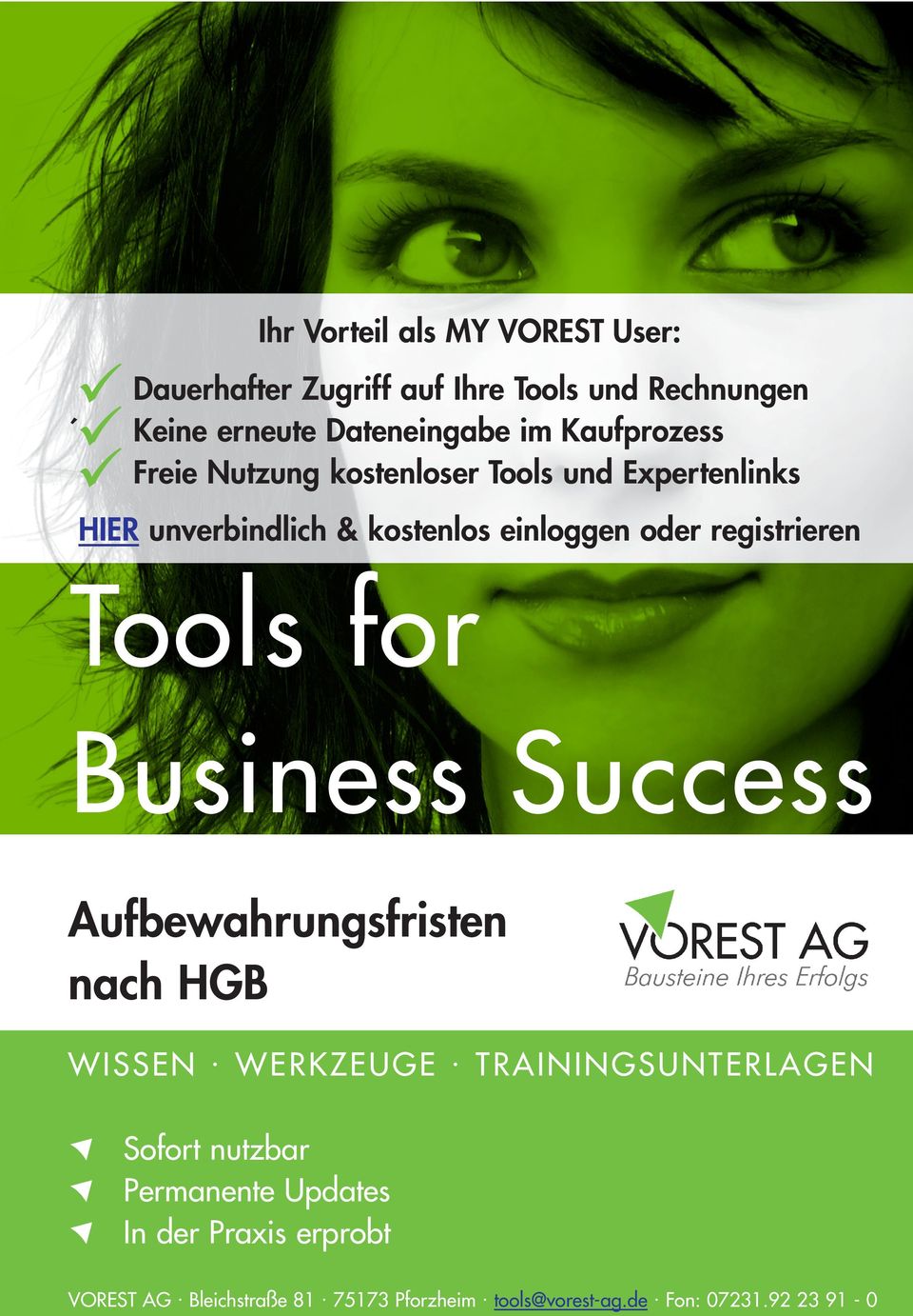 registrieren Tools for Business Success nach HGB WISSEN. WERKZEUGE.