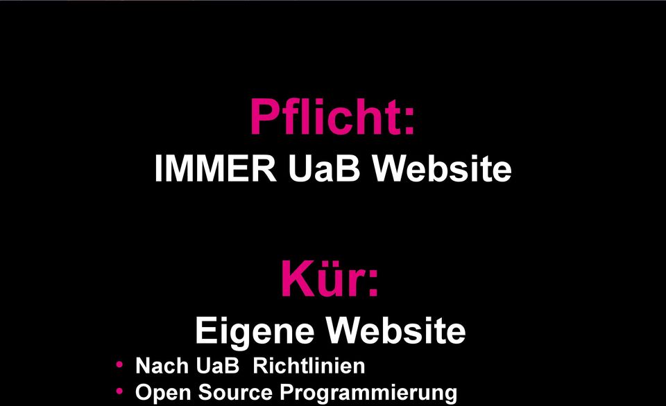 Website Nach UaB