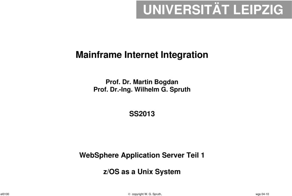 Spruth SS2013 WebSphere Application Server Teil 1