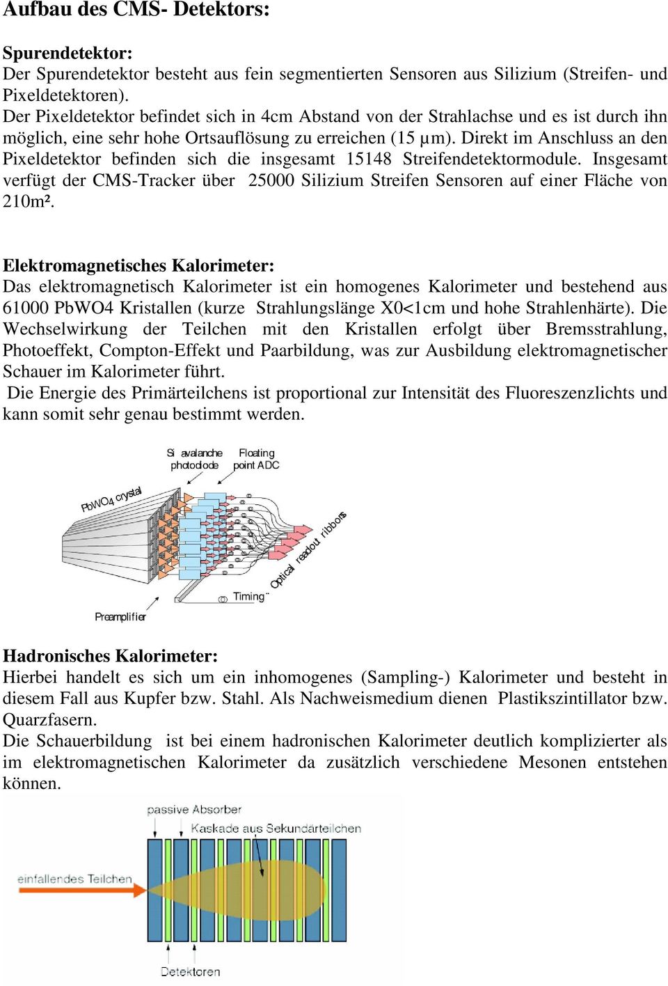 Direkt im Anschluss an den Pixeldetektor befinden sich die insgesamt 15148 Streifendetektormodule. Insgesamt verfügt der CMS-Tracker über 25000 Silizium Streifen Sensoren auf einer Fläche von 210m².