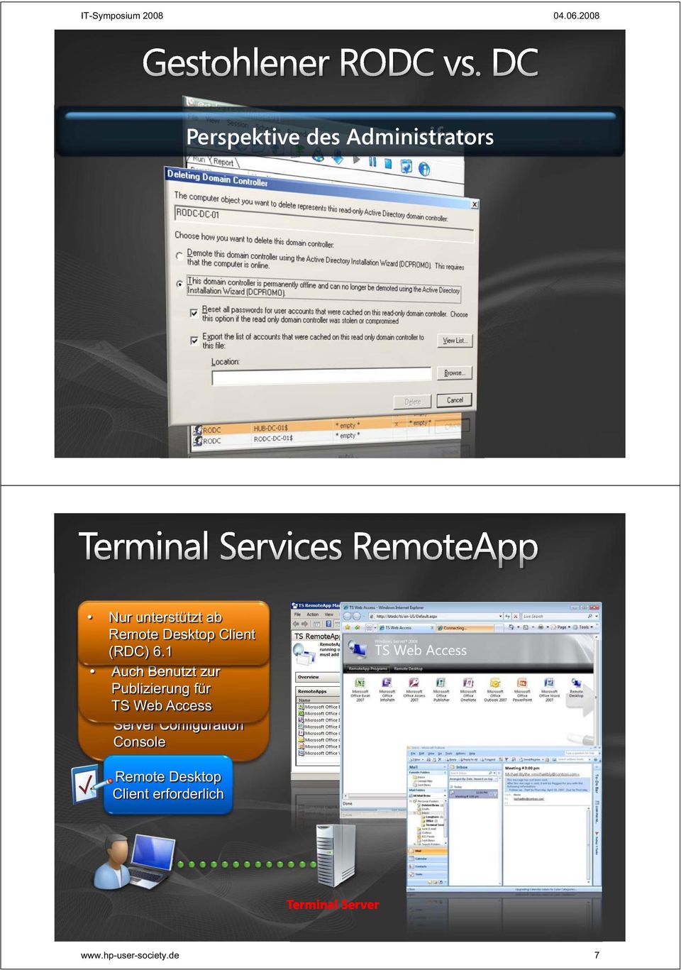 Entfernte Programe lokal ausgeführte Remote Desktop Client stellt Anwendungen integriert im lokalen Anwendungen aus (RDC) 6.
