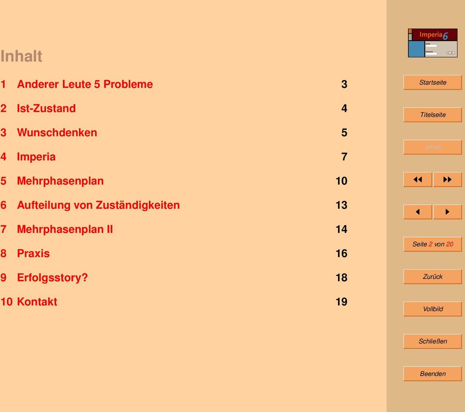 Aufteilung von Zuständigkeiten 13 7 Mehrphasenplan