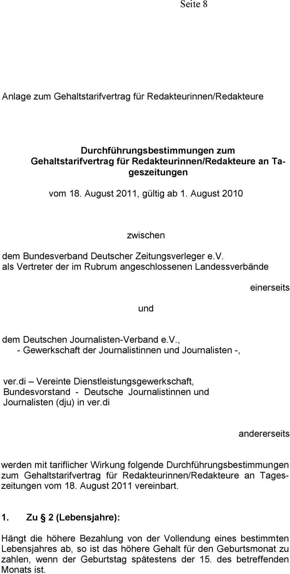 di Vereinte Dienstleistungsgewerkschaft, Bundesvorstand - Deutsche Journalistinnen und Journalisten (dju) in ver.