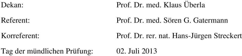 Gatermann Prof. Dr. rer. nat.