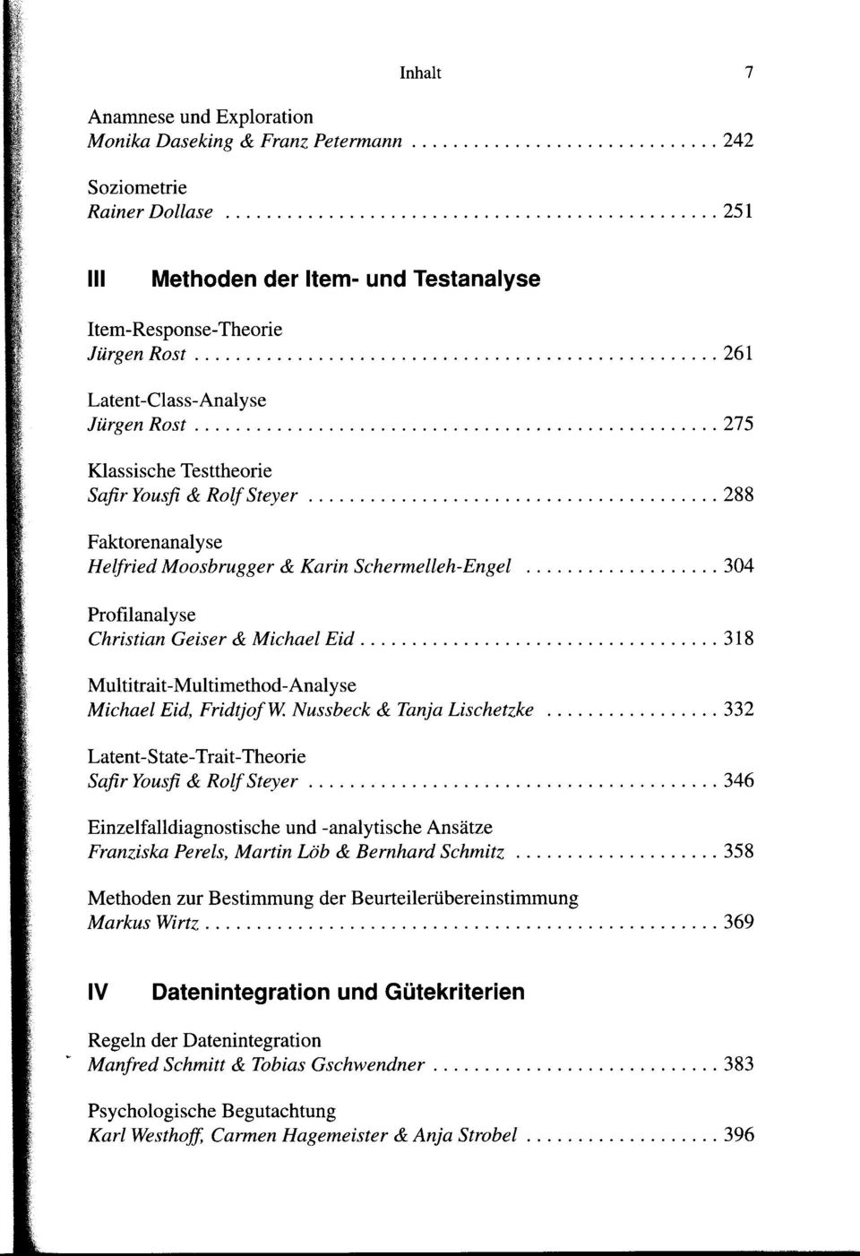 Multitrait-Multimethod- Analyse Michael Eid, Fridtjof W.