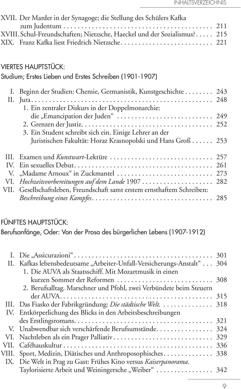 Beginn der Studien: Chemie, Germanistik, Kunstgeschichte........ 243 II. Jura................................................... 248 1.