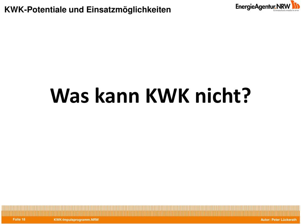 KWK-Impulsprogramm.