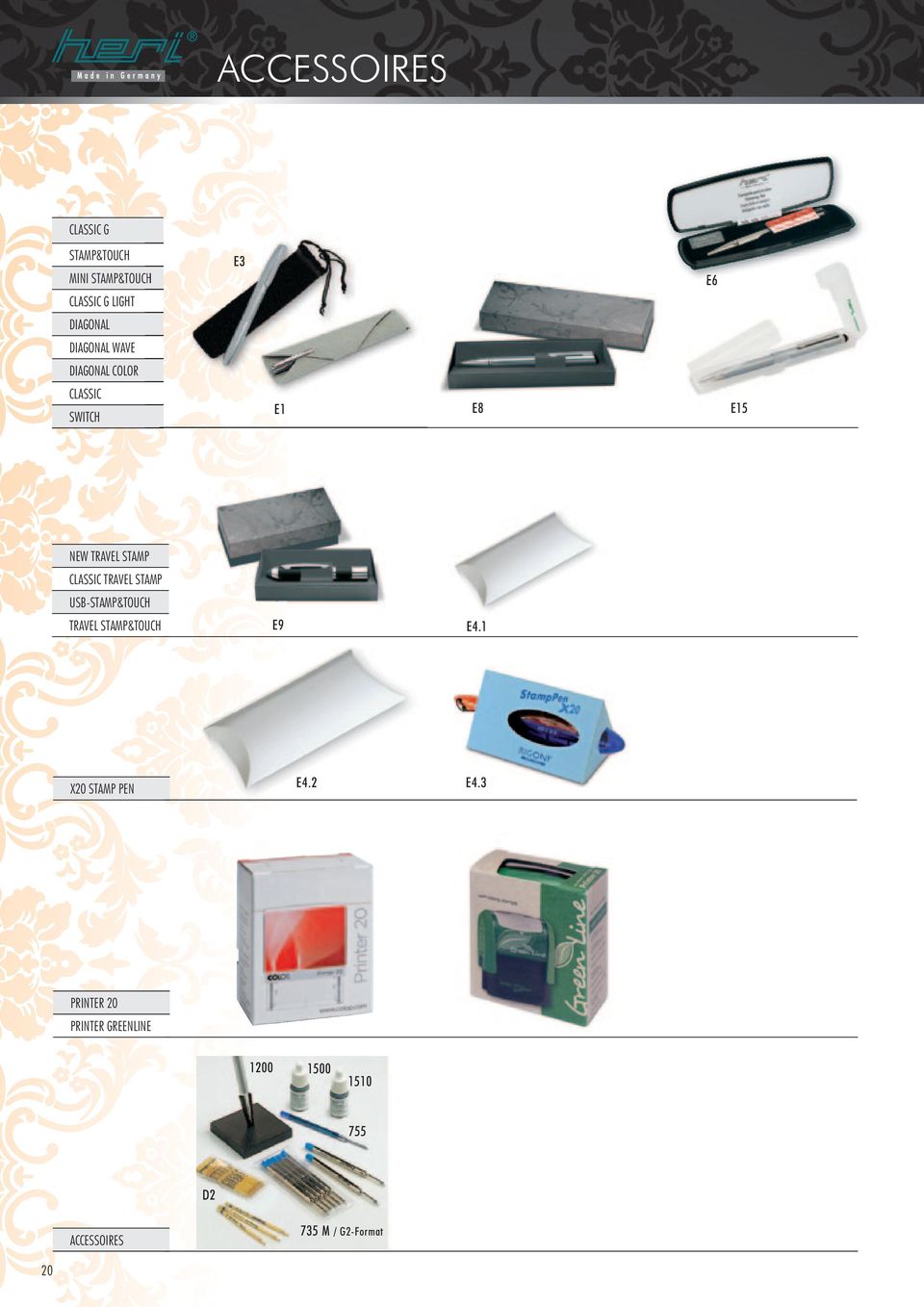 CLASSIC TRAVEL STAMP USB-STAMP&TOUCH TRAVEL STAMP&TOUCH E9 E4.1 X20 STAMP PEN E4.
