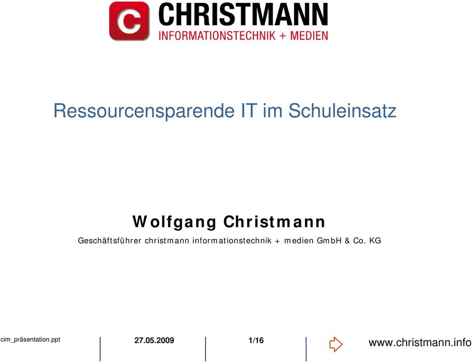 Geschäftsführer christmann