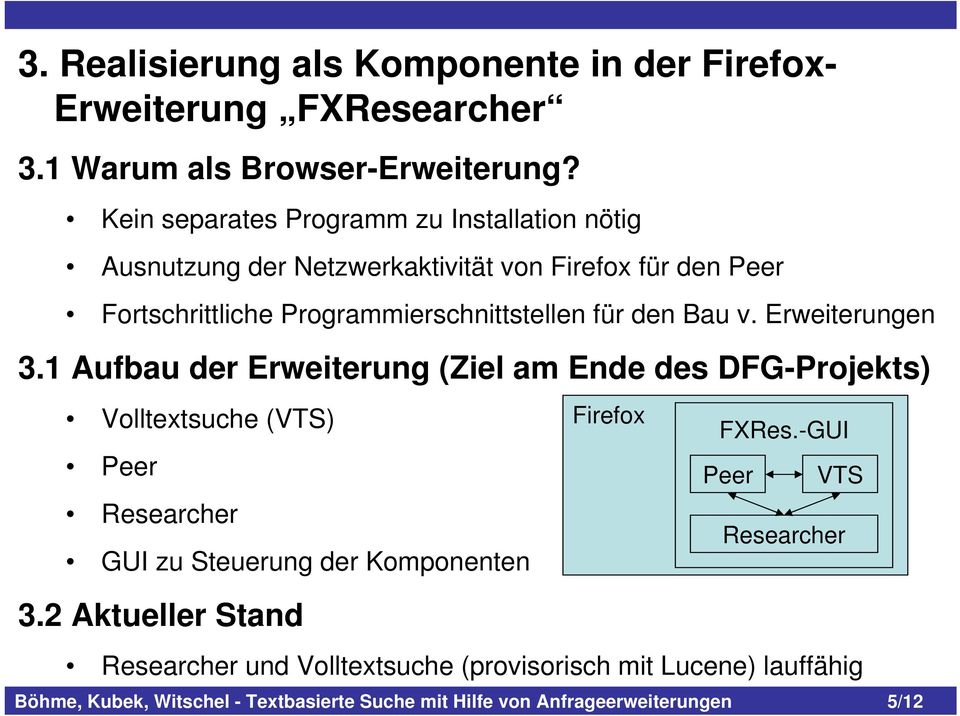 Programmierschnittstellen für den Bau v. Erweiterungen 3.