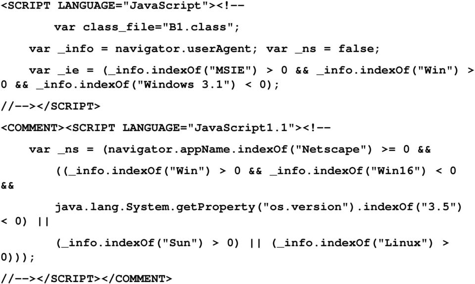 1") < 0); //--></SCRIPT> <COMMENT><SCRIPT LANGUAGE="JavaScript1.1"><!-- && < 0) 0))); var _ns = (navigator.appname.