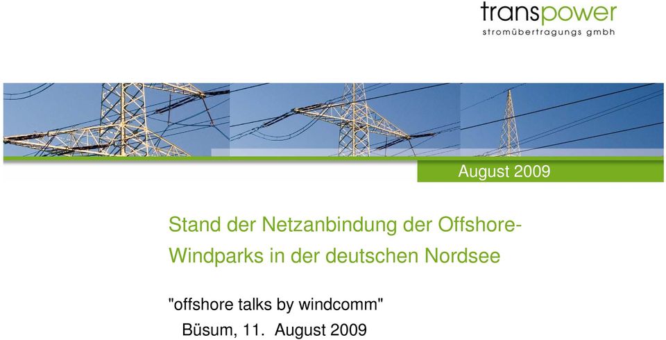 Windparks in der deutschen