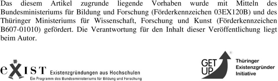 Thüringer Ministeriums für Wissenschaft, Forschung und Kunst (Förderkennzeichen