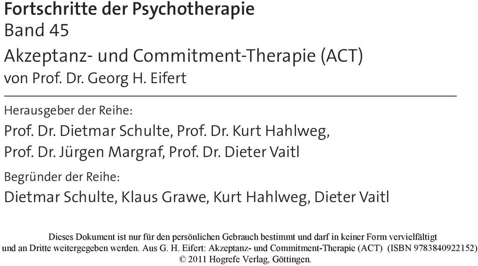 Dr. Kurt Hahlweg, Prof. Dr.