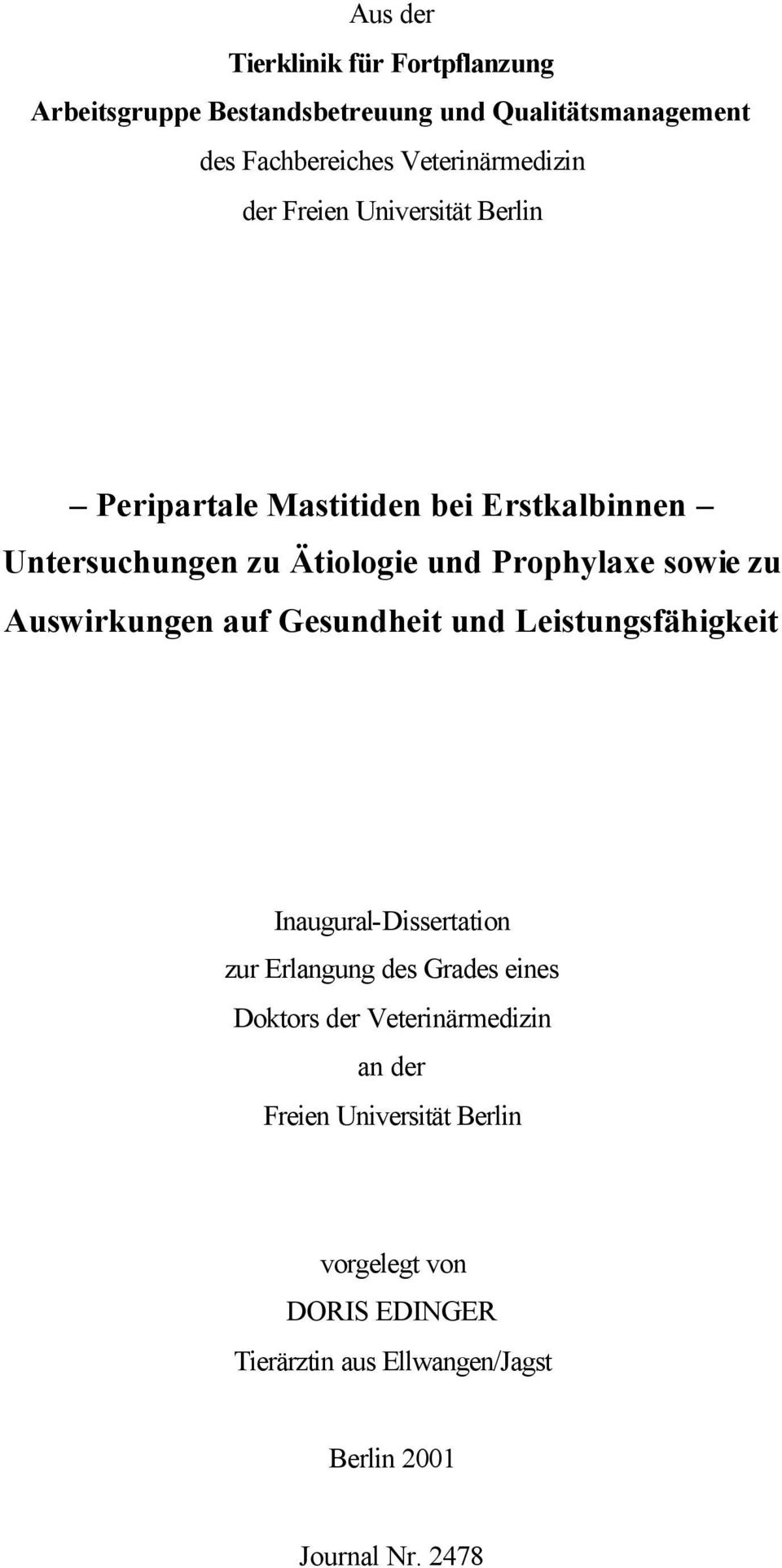 Prophylaxe sowie zu Auswirkungen auf Gesundheit und Leistungsfähigkeit Inaugural-Dissertation zur Erlangung des Grades eines