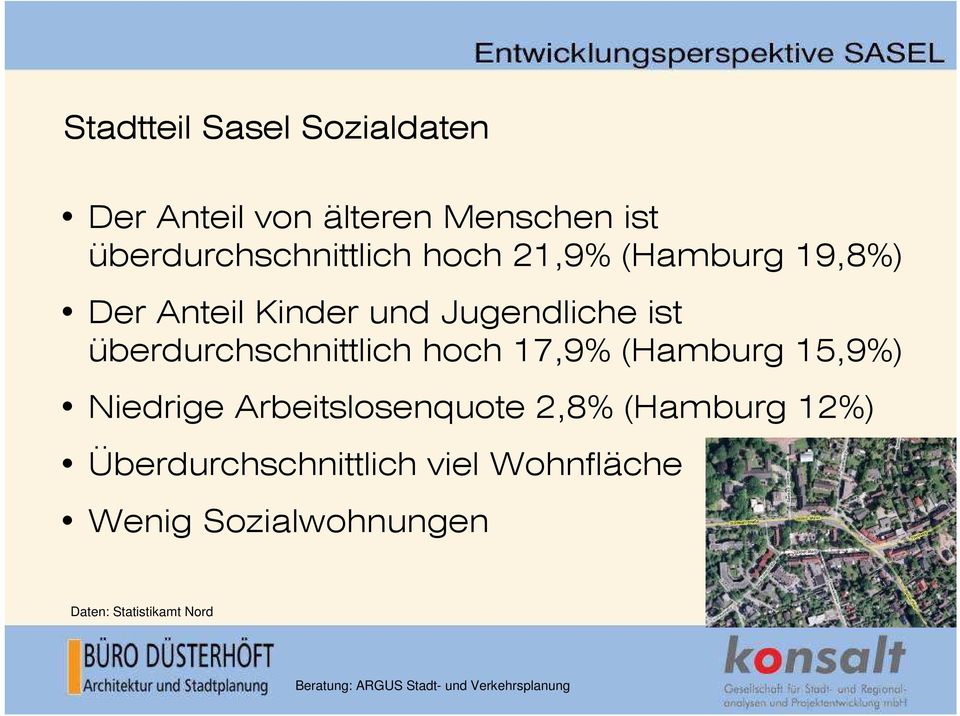 ist überdurchschnittlich hoch 17,9% (Hamburg 15,9%) Niedrige Arbeitslosenquote