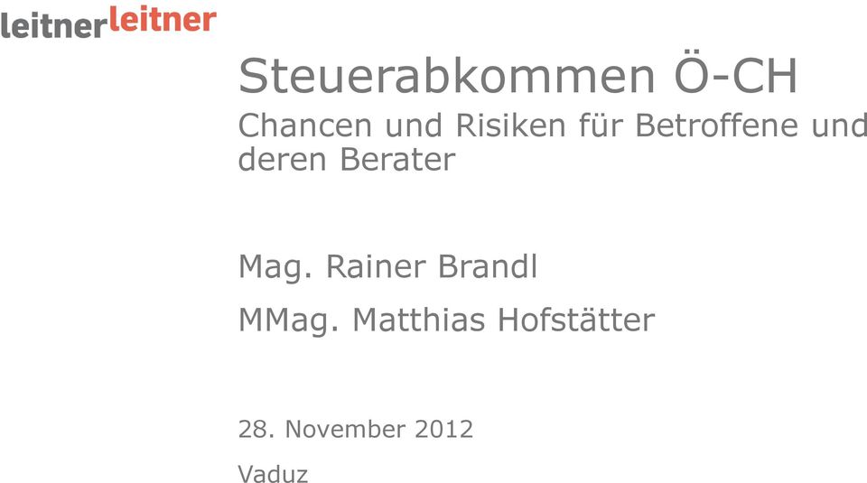Mag. Rainer Brandl MMag.