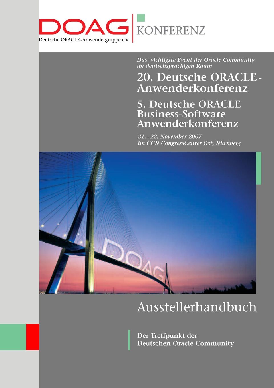 Deutsche ORACLE Business-Software Anwenderkonferenz 21. 22.