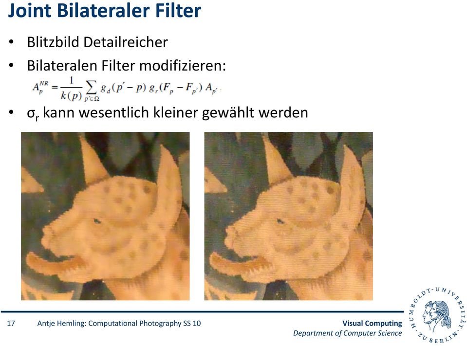 Bilateralen Filter