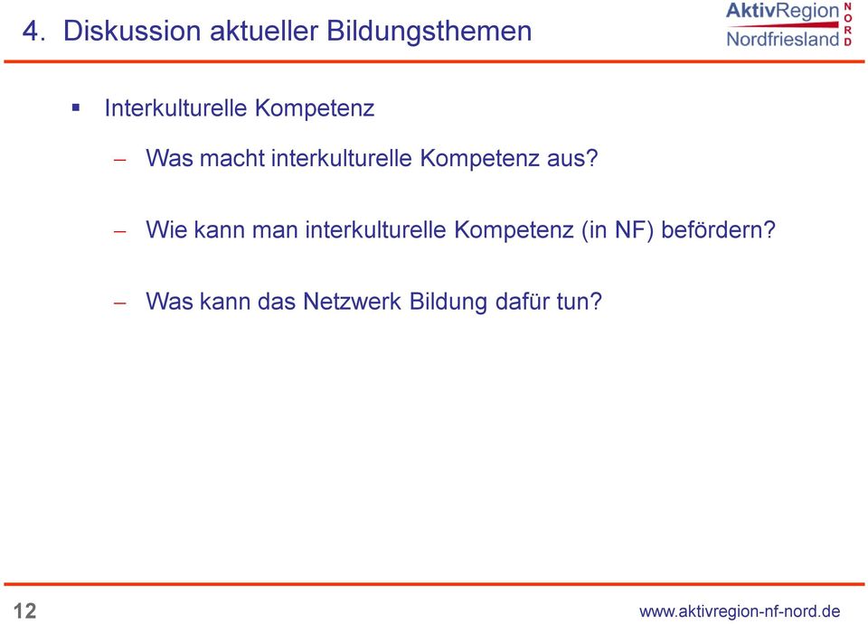 Wie kann man interkulturelle Kompetenz (in NF) befördern?