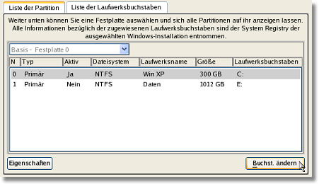 115 7. Falls die Boot.ini Datei keinen Fehler enthält, kehren Sie zur Seite Windows Installation korrigieren zurück, um die Laufwerksbuchstaben in der Windows Registry zu korrigieren. 8.