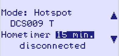 Abbildung 28: Hotspot-Betrieb, Symbolrate HF-Empfang Im Verlauf des Empfanges wird der Hub ausgeblendet und dafür weitere Informationen angezeigt.