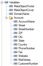 Seite 78 Berichtswesen DomainName: Mit der Variable DomainName kann der Name der Domäne, unterhalb der der Bericht ausgeführt wird, ausgegeben werden.