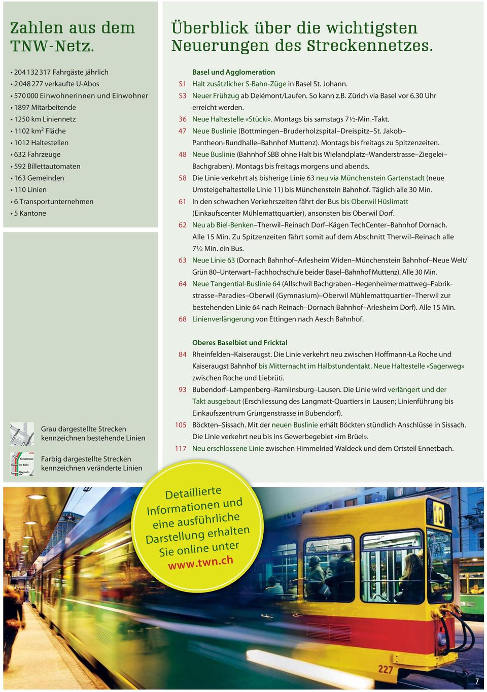 Billettautomaten 163 Gemeinden 110 Linien 6 Transportunternehmen 5 Kantone Überblick über die wichtigsten Neuerungen des Streckennetzes.